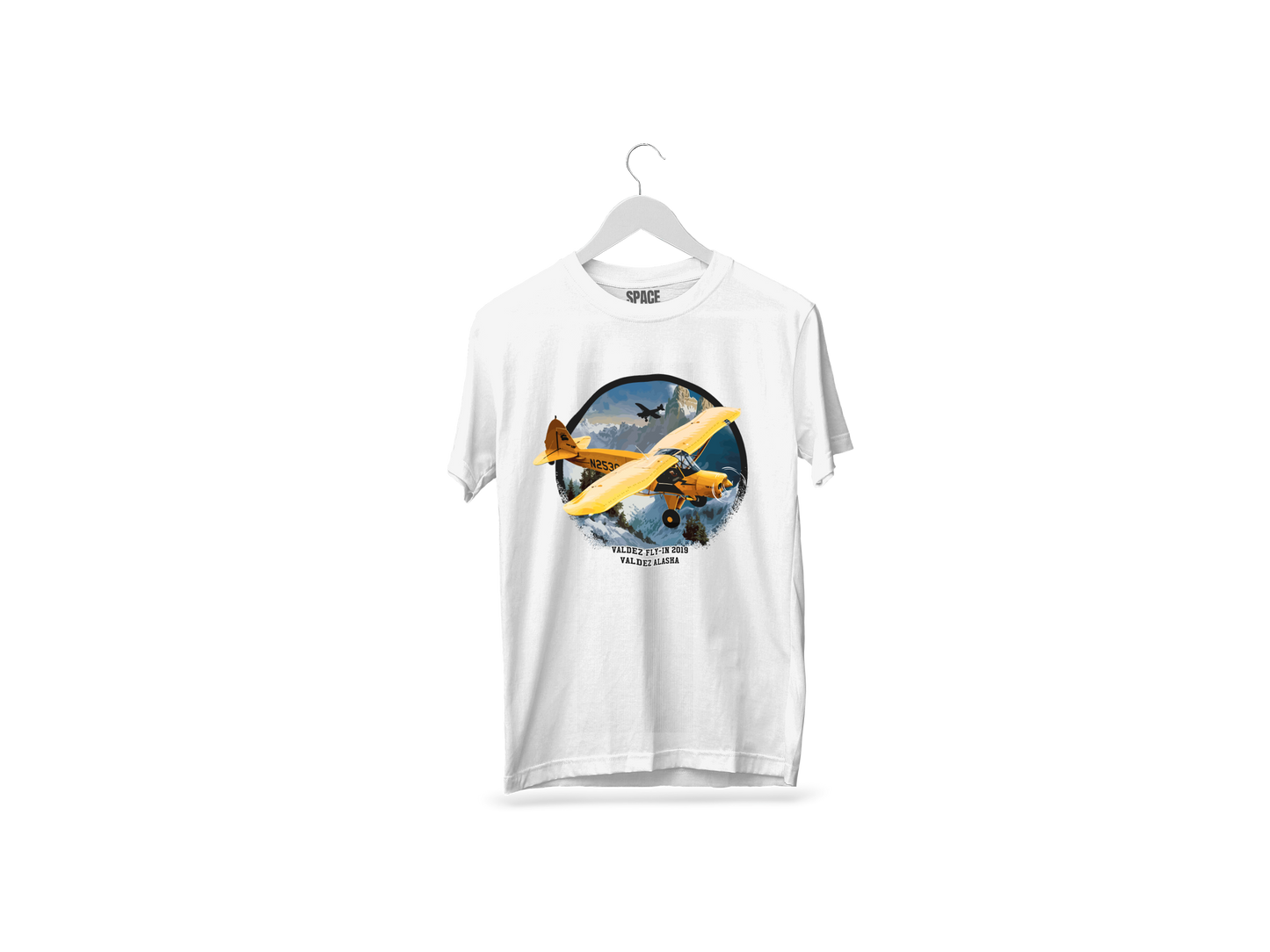 Valdez Fly Printed White Half Sleeve Cotton T-Shirt.