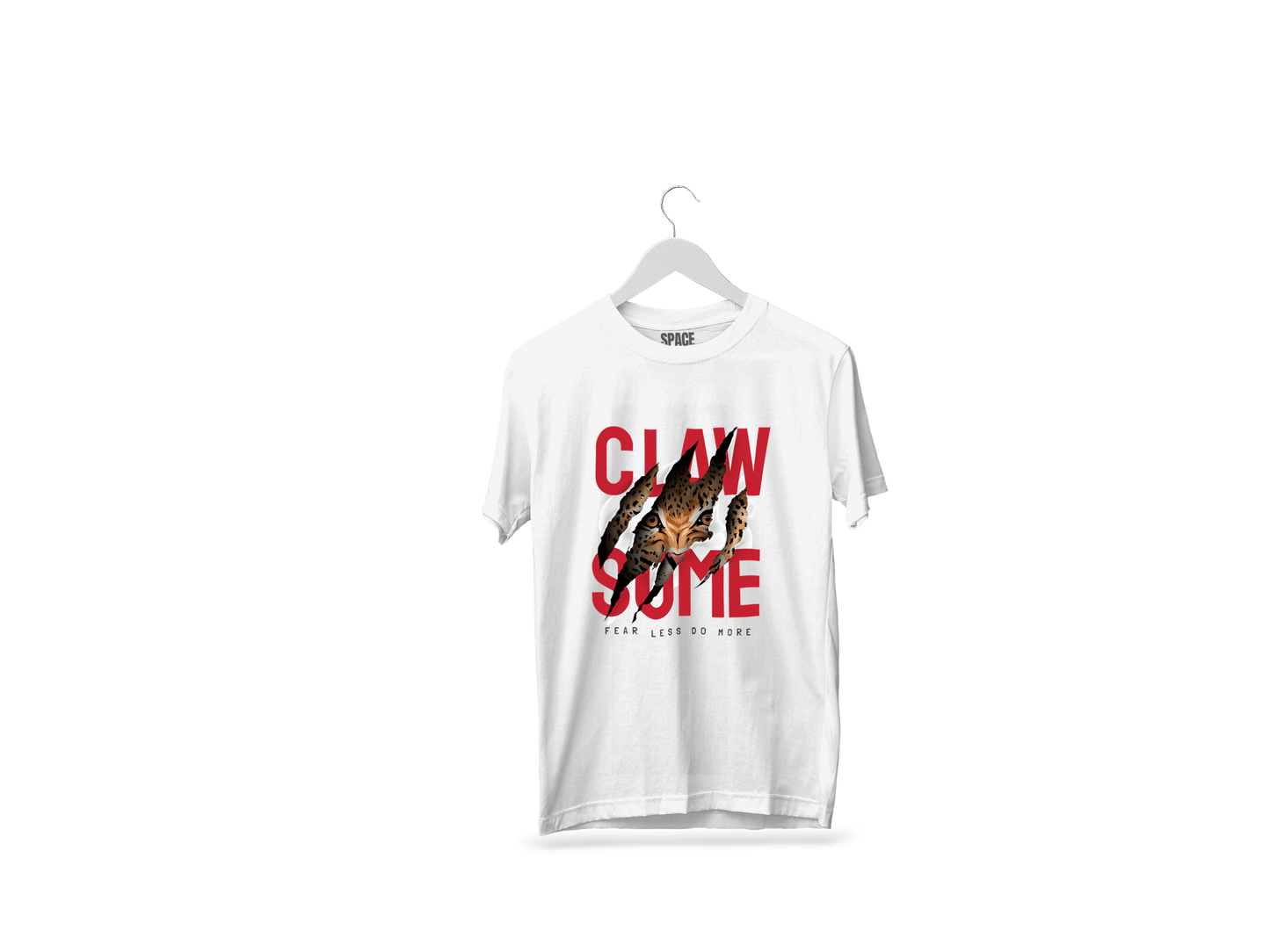 Clow Some Printed White Half Sleeve Cotton T-Shirt.