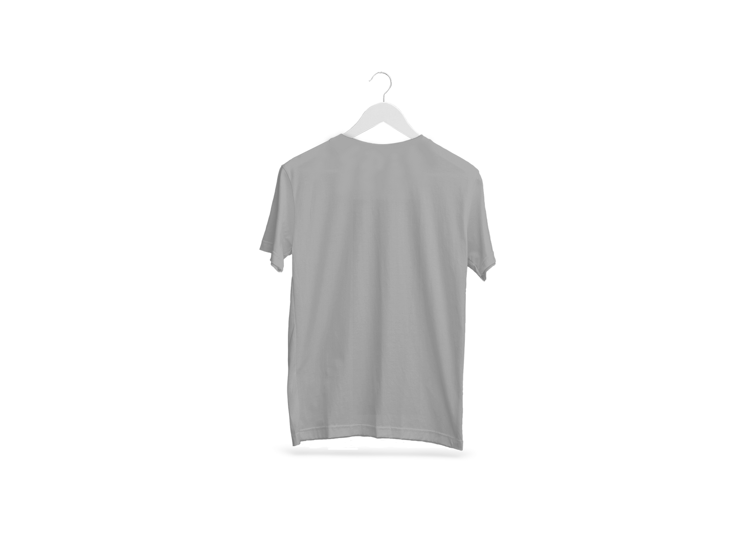 Space Plain Gray Cotton T-shirt.